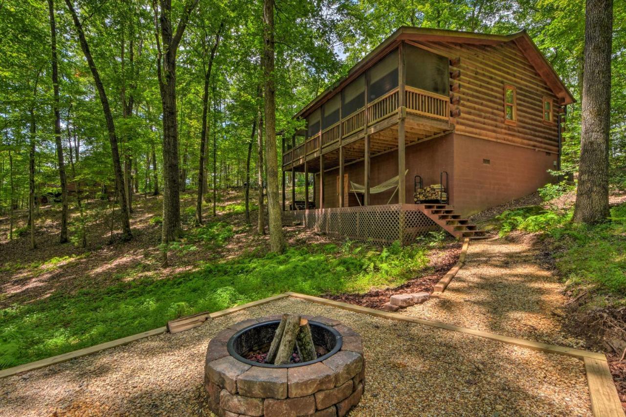 Pinot And Pine Chic Log Cabin About 5 Mi To บลูริดจ์ ภายนอก รูปภาพ